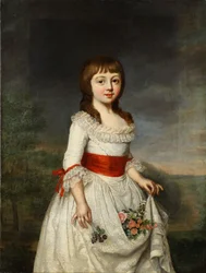 Portrait de la duchesse Charlotte Frédérique de Mecklembourg-Schwerin enfant